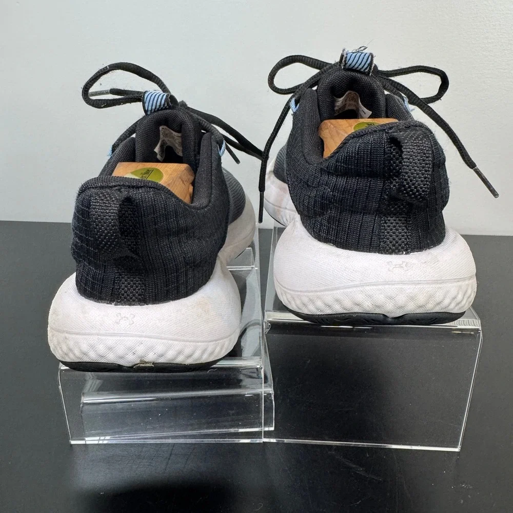Under Armour Charged Vitalize Mens‎ 7.5 Running Shoes Black Blue 3026683-004 Gym